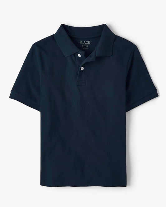 The Children's Place Boys' Uniform Short Sleeve Pique Polo